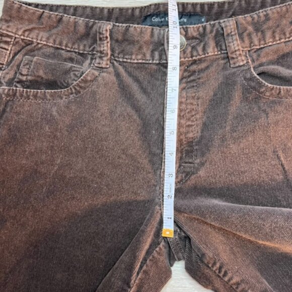 Calvin Klein - Corduroy Jeans Womens Size 12 Brown 5-Pocket Bootcut - Picture 9 of 10